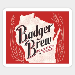 Badger Brew Retro Defunct Wisconsin Breweriana Magnet